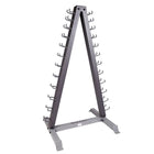Body Solid 12 Pairs Dumbbells 1-15lbs. with GDR24 Rack