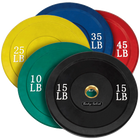 Body Solid ORCOL260 Colored Olympic Rubber Bumper Plates