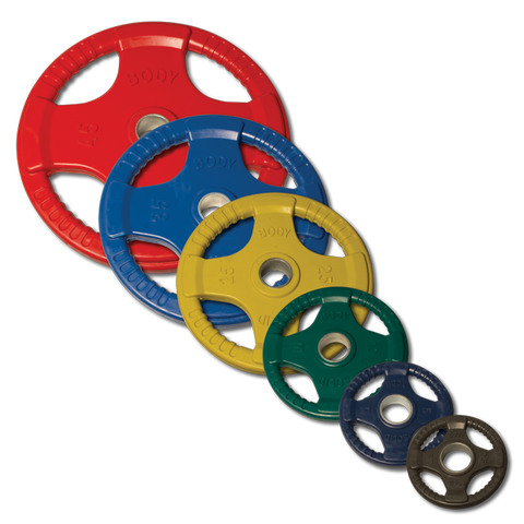 Body Solid ORST255 Rubber Grip Olympic Set 255lb (plates only)