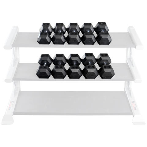 Body Solid SDRS900 Rubber Coated Hex Dumbbell Set 80 to 100 Lb