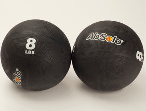 The ABS Company 8 LB Medicine Balls (2) - Black